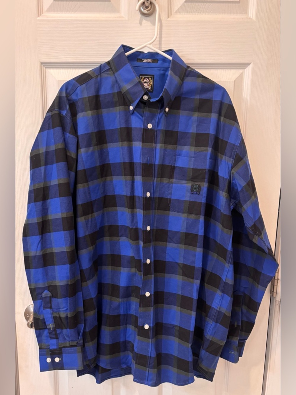 Cinch Blue  and Black Plaid Button-Down Shirt